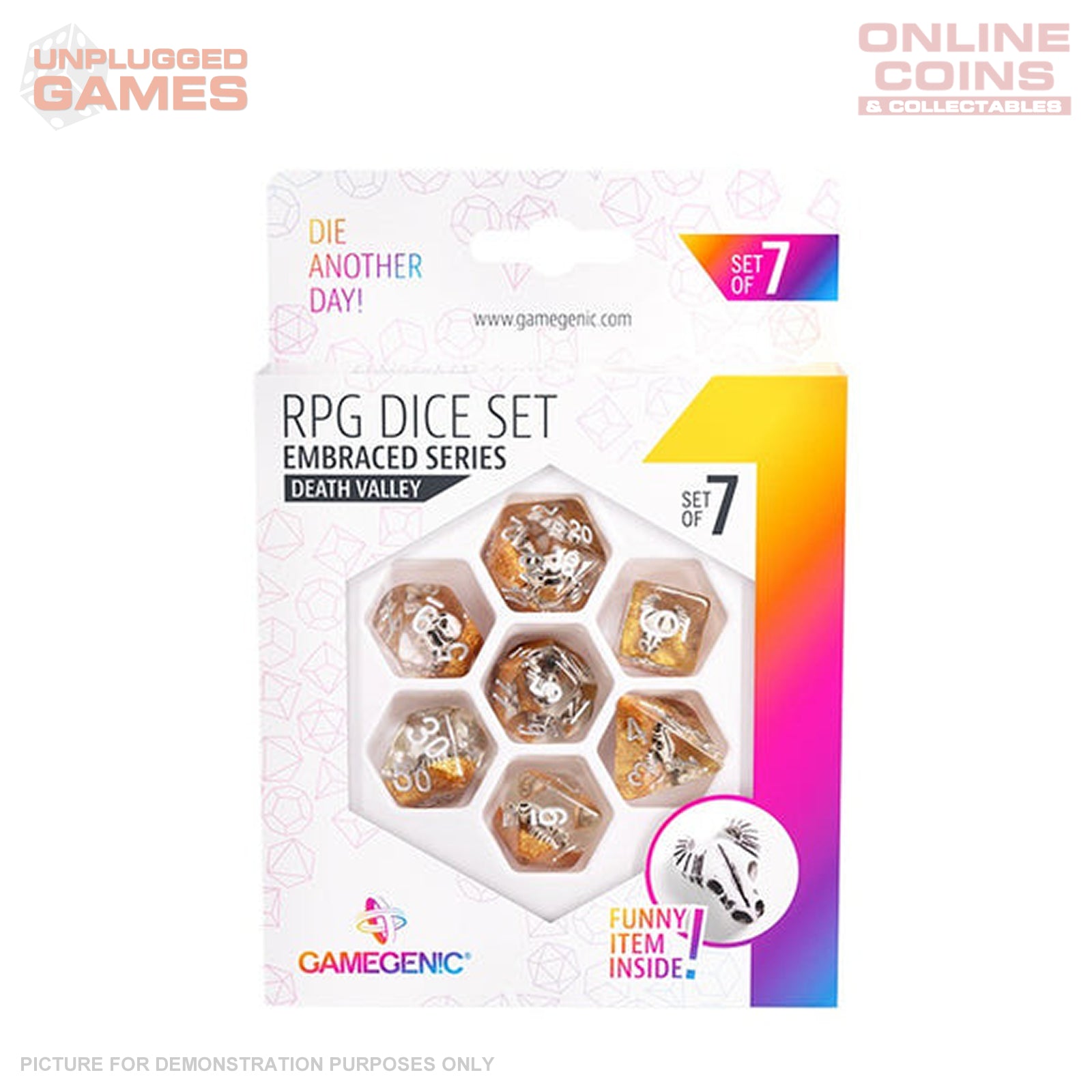Gamegenic Embraced Series - Death Valley - RPG Dice Set (7pcs)